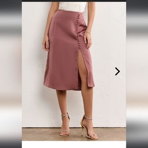 3/25 NY&Co Cover Button Split Hem Midi Skirt - Dress Forum